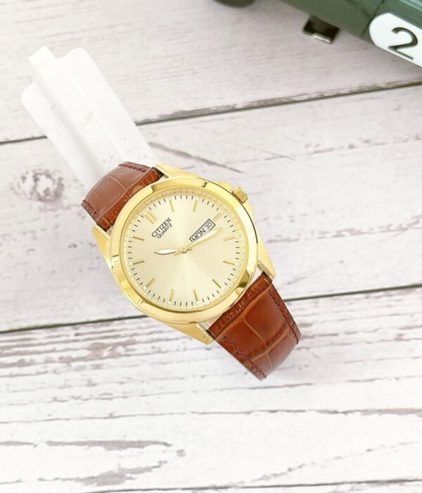 Hình ảnh đồng hồ Nam Citizen BF0582-01P Pin (Quartz) - Tròn - Dây Da chính hãng