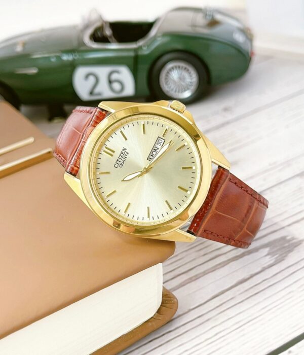 Hình ảnh đồng hồ Nam Citizen BF0582-01P Pin (Quartz) - Tròn - Dây Da chính hãng