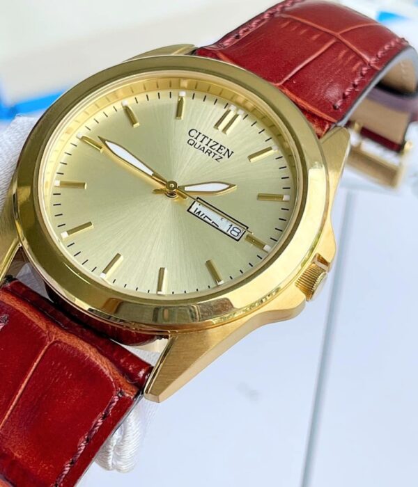 Hình ảnh đồng hồ Nam Citizen BF0582-01P Pin (Quartz) - Tròn - Dây Da chính hãng