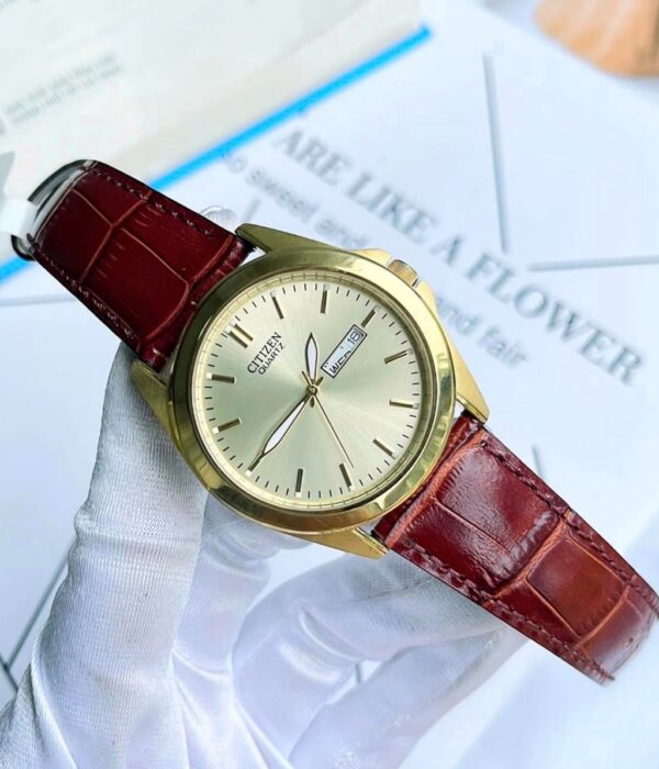 Hình ảnh đồng hồ Nam Citizen BF0582-01P Pin (Quartz) - Tròn - Dây Da chính hãng