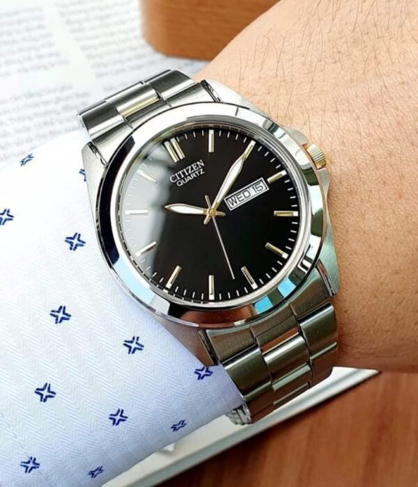 Hình ảnh đồng hồ Nam Citizen BF0584-56E Pin (Quartz) - Tròn - Dây Inox (Thép Không Gỉ) chính hãng
