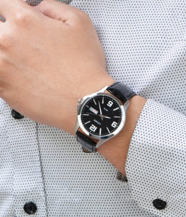 Hình ảnh đồng hồ Nam Citizen BF2000-07E Pin (Quartz) - Tròn - Dây Da chính hãng