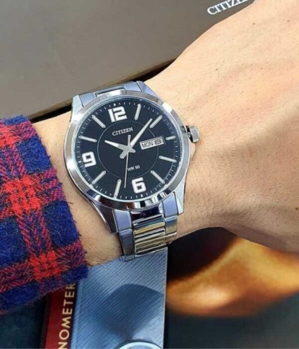 Hình ảnh đồng hồ Nam Citizen BF2000-58E Pin (Quartz) - Tròn - Dây Inox (Thép Không Gỉ) chính hãng