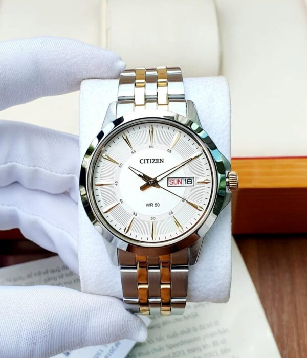 Hình ảnh đồng hồ Nam Citizen BF2018-52A Pin (Quartz) - Tròn - Dây Inox (Thép Không Gỉ) chính hãng