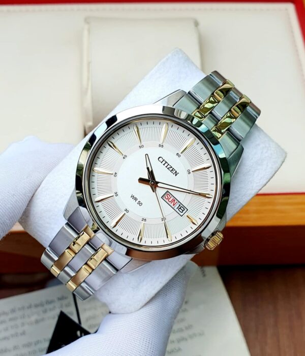 Hình ảnh đồng hồ Nam Citizen BF2018-52A Pin (Quartz) - Tròn - Dây Inox (Thép Không Gỉ) chính hãng