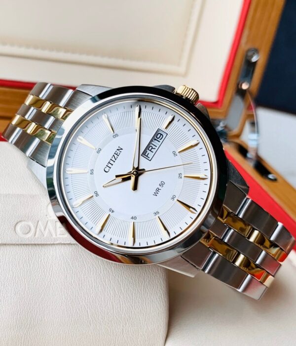 Hình ảnh đồng hồ Nam Citizen BF2018-52A Pin (Quartz) - Tròn - Dây Inox (Thép Không Gỉ) chính hãng