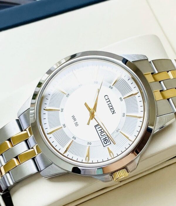 Hình ảnh đồng hồ Nam Citizen BF2018-52A Pin (Quartz) - Tròn - Dây Inox (Thép Không Gỉ) chính hãng
