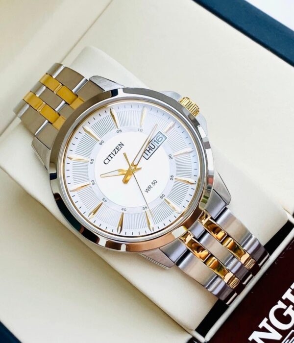 Hình ảnh đồng hồ Nam Citizen BF2018-52A Pin (Quartz) - Tròn - Dây Inox (Thép Không Gỉ) chính hãng
