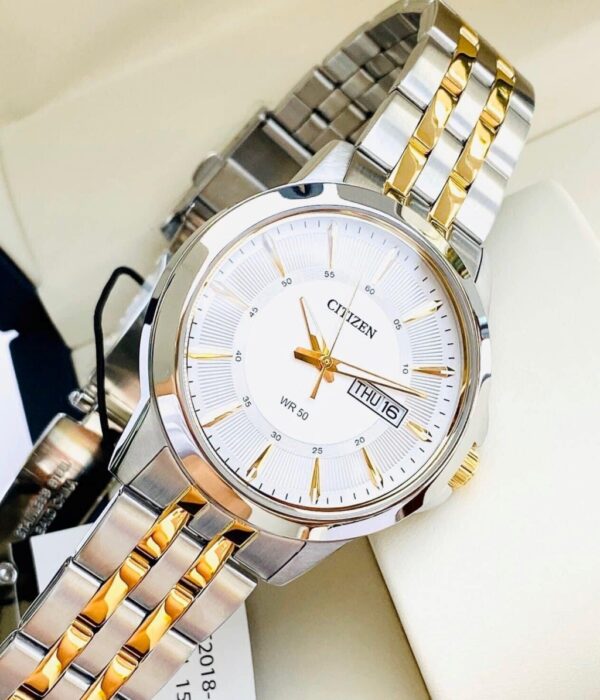 Hình ảnh đồng hồ Nam Citizen BF2018-52A Pin (Quartz) - Tròn - Dây Inox (Thép Không Gỉ) chính hãng
