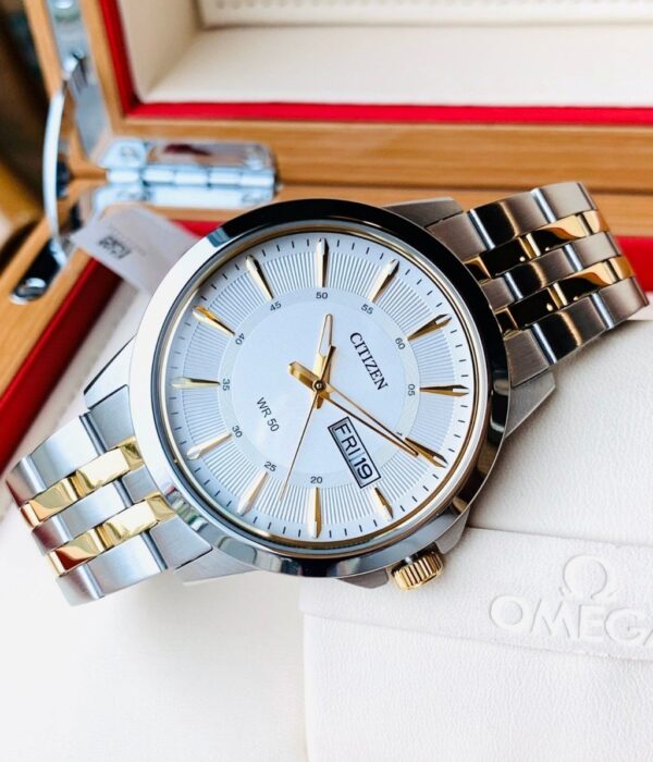 Hình ảnh đồng hồ Nam Citizen BF2018-52A Pin (Quartz) - Tròn - Dây Inox (Thép Không Gỉ) chính hãng
