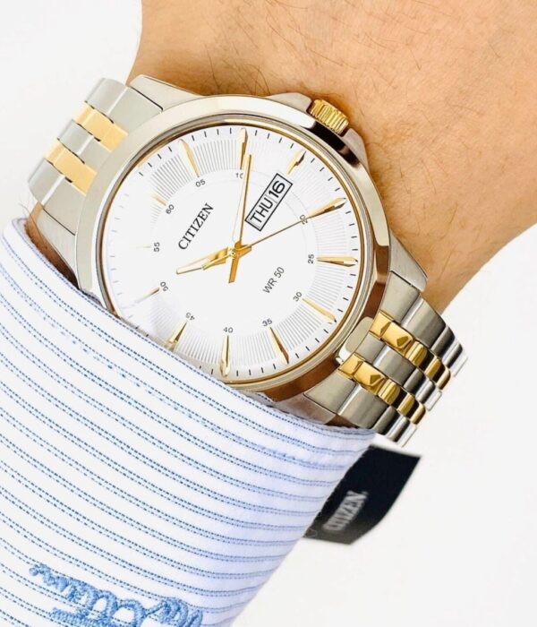 Hình ảnh đồng hồ Nam Citizen BF2018-52A Pin (Quartz) - Tròn - Dây Inox (Thép Không Gỉ) chính hãng