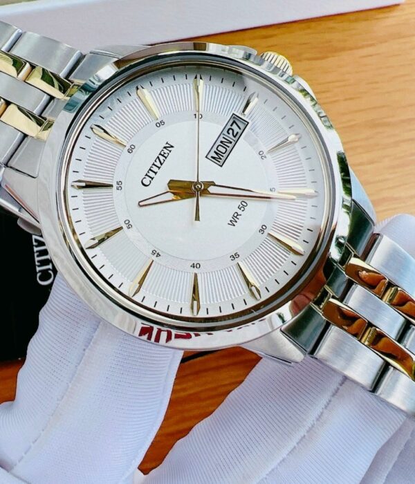 Hình ảnh đồng hồ Nam Citizen BF2018-52A Pin (Quartz) - Tròn - Dây Inox (Thép Không Gỉ) chính hãng