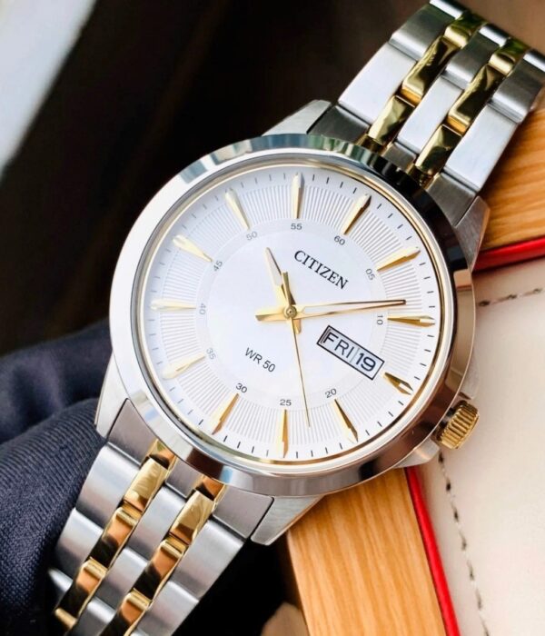 Hình ảnh đồng hồ Nam Citizen BF2018-52A Pin (Quartz) - Tròn - Dây Inox (Thép Không Gỉ) chính hãng