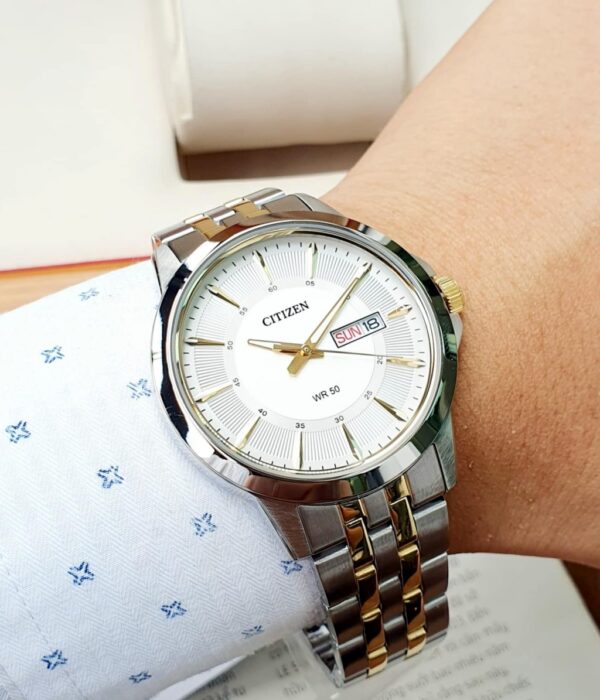 Hình ảnh đồng hồ Nam Citizen BF2018-52A Pin (Quartz) - Tròn - Dây Inox (Thép Không Gỉ) chính hãng