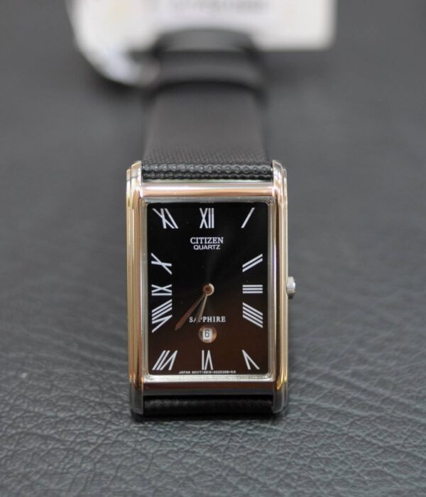 Hình ảnh đồng hồ Nam Citizen BG5057-07F Pin (Quartz) - Vuông - Dây Da chính hãng