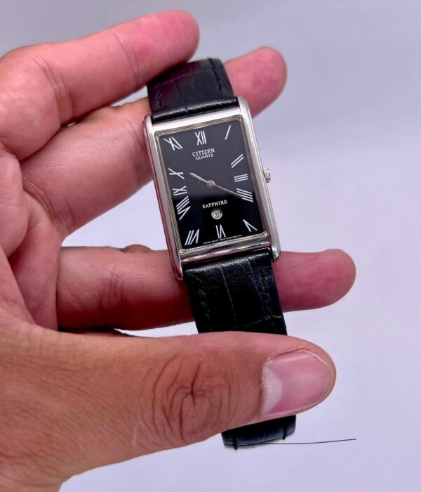 Hình ảnh đồng hồ Nam Citizen BG5057-07F Pin (Quartz) - Vuông - Dây Da chính hãng