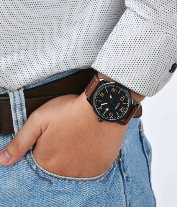 Hình ảnh đồng hồ Nam Citizen BI1025-02E Pin (Quartz) - Tròn - Dây Da chính hãng