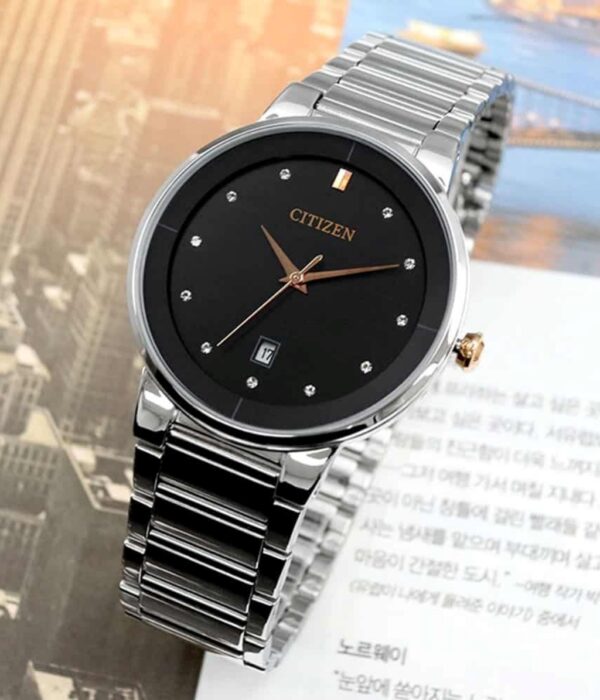 Hình ảnh đồng hồ Nam Citizen BI5014-58E Pin (Quartz) - Tròn - Dây Inox (Thép Không Gỉ) chính hãng