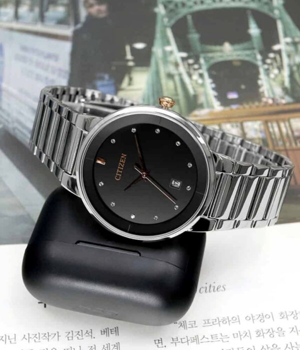 Hình ảnh đồng hồ Nam Citizen BI5014-58E Pin (Quartz) - Tròn - Dây Inox (Thép Không Gỉ) chính hãng
