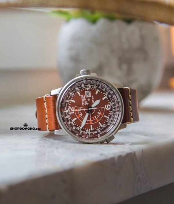 Hình ảnh đồng hồ Nam Citizen BJ7010-24W Eco-Drive (Năng lượng ánh sáng) - Tròn - Dây Da chính hãng