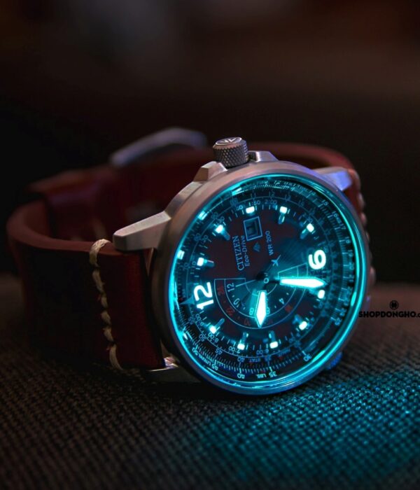 Hình ảnh đồng hồ Nam Citizen BJ7010-24W Eco-Drive (Năng lượng ánh sáng) - Tròn - Dây Da chính hãng