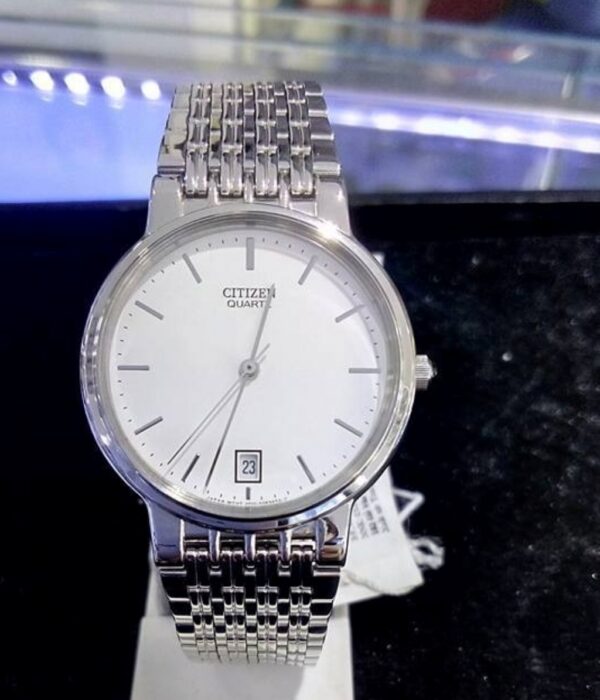 Hình ảnh đồng hồ Nam Citizen BK1930-65A Pin (Quartz) - Tròn - Dây Inox (Thép Không Gỉ) chính hãng