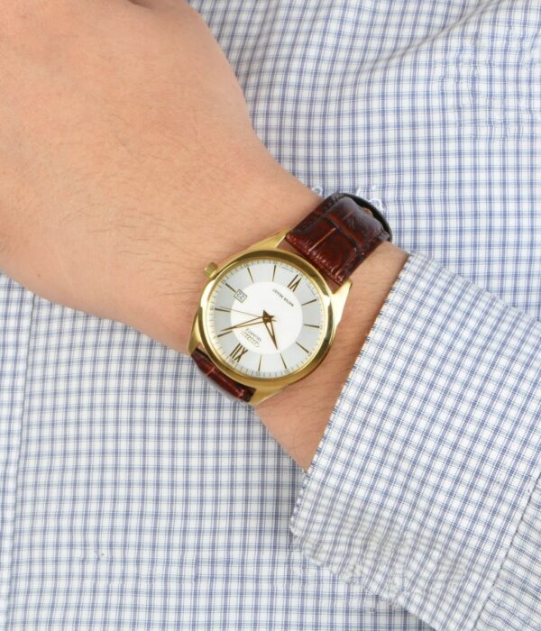 Hình ảnh đồng hồ Nam Citizen BK2436-07A Pin (Quartz) - Tròn - Dây Da chính hãng