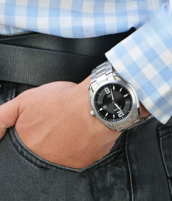 Hình ảnh đồng hồ Nam Citizen BM7081-51E Eco-Drive (Năng lượng ánh sáng) - Tròn - Dây Inox (Thép Không Gỉ) chính hãng