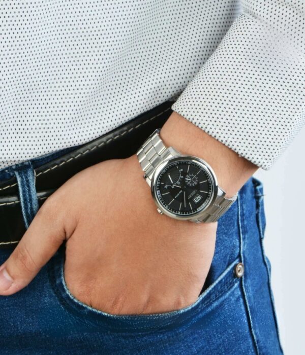 Hình ảnh đồng hồ Nam Citizen BR0070-54E Eco-Drive (Năng lượng ánh sáng) - Tròn - Dây Inox (Thép Không Gỉ) chính hãng