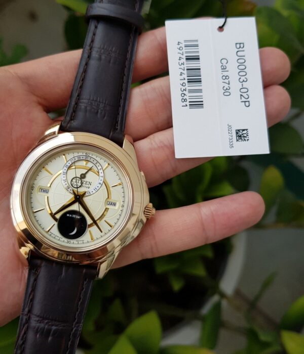 Hình ảnh đồng hồ Nam Citizen BU0003-02P Eco-Drive (Năng lượng ánh sáng) - Tròn - Dây Da chính hãng