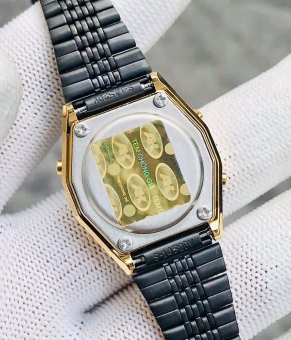 Hình ảnh đồng hồ Nữ Casio LA690WGB-1DF Pin (Quartz) - Vuông - Dây Inox (Thép Không Gỉ) chính hãng
