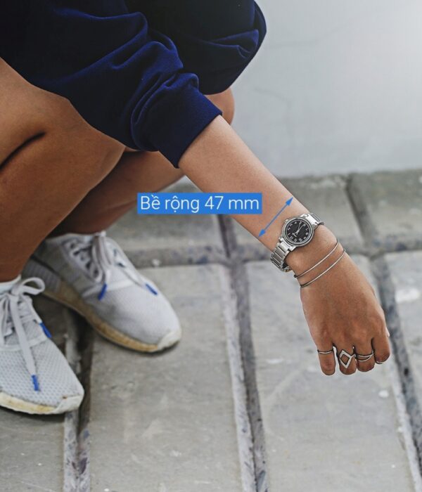 Hình ảnh đồng hồ Nữ Casio LTP-E145D-5B1DF Pin (Quartz) - Tròn - Dây Inox (Thép Không Gỉ) chính hãng