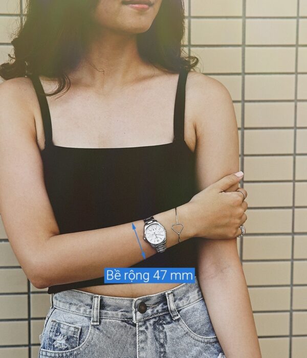 Hình ảnh đồng hồ Nữ Casio SHE-3060D-7AUDR Pin (Quartz) - Tròn - Dây Inox (Thép Không Gỉ) chính hãng