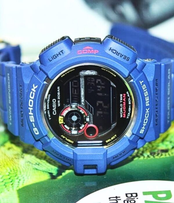 Hình ảnh đồng hồ Nam Casio G-9300NV-2DR Solar (Năng Lượng Ánh Sáng Mặt Trời) - Tròn - Dây Cao Su (Nhựa) chính hãng
