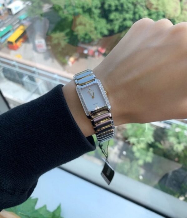 Hình ảnh đồng hồ Nữ Citizen EG2965-53A Eco-Drive (Năng lượng ánh sáng) - Vuông - Dây Inox (Thép Không Gỉ) chính hãng