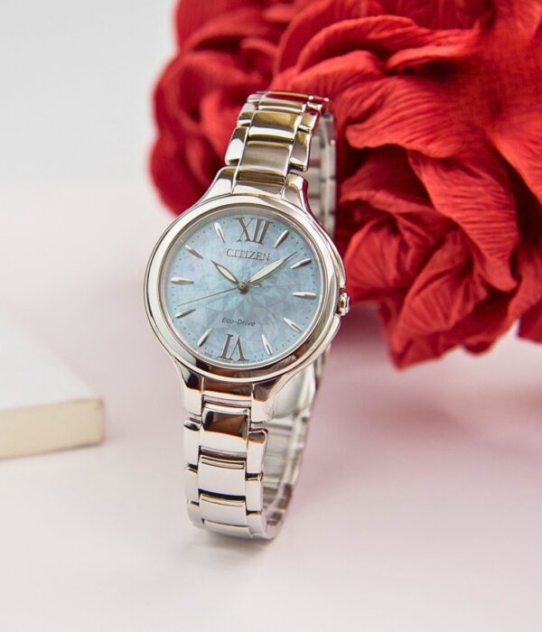 Hình ảnh đồng hồ Nữ Citizen EP5991-57D Eco-Drive (Năng lượng ánh sáng) - Tròn - Dây Inox (Thép Không Gỉ) chính hãng