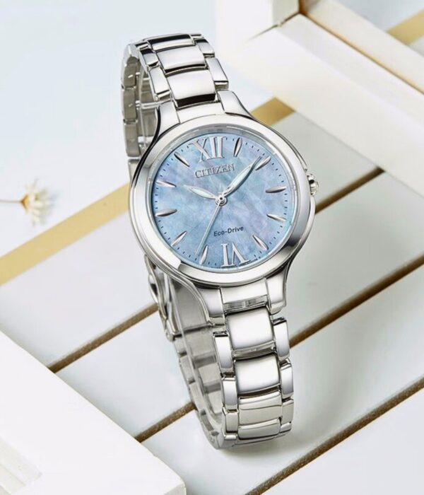 Hình ảnh đồng hồ Nữ Citizen EP5991-57D Eco-Drive (Năng lượng ánh sáng) - Tròn - Dây Inox (Thép Không Gỉ) chính hãng