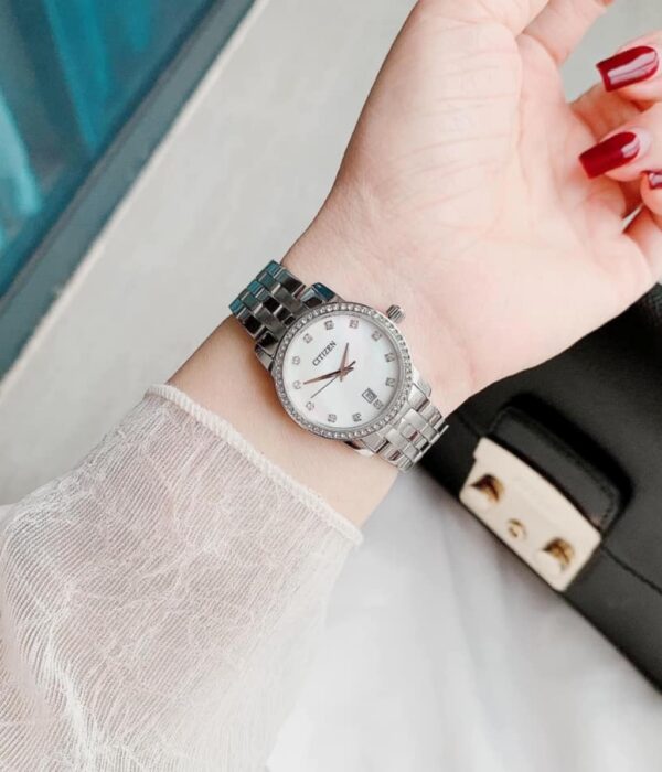 Hình ảnh đồng hồ Nữ Citizen EU6030-56D Pin (Quartz) - Tròn - Dây Inox (Thép Không Gỉ) chính hãng