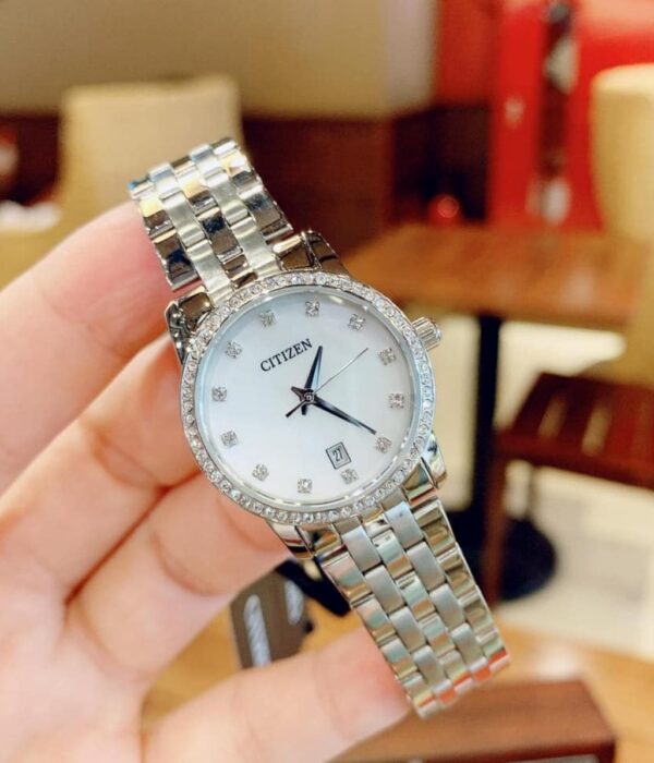 Hình ảnh đồng hồ Nữ Citizen EU6030-56D Pin (Quartz) - Tròn - Dây Inox (Thép Không Gỉ) chính hãng