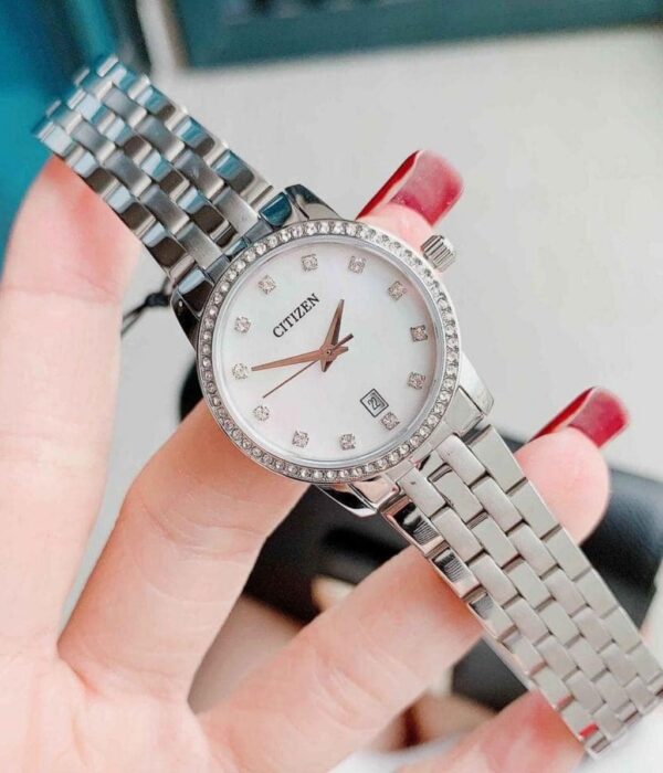 Hình ảnh đồng hồ Nữ Citizen EU6030-56D Pin (Quartz) - Tròn - Dây Inox (Thép Không Gỉ) chính hãng