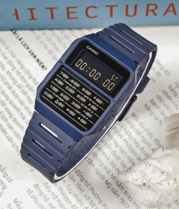 Đồng hồ Casio CA-53WF-2BDF Nam máy Pin (Quartz) Dây Cao Su (Nhựa) mặt Vuông chính hãng