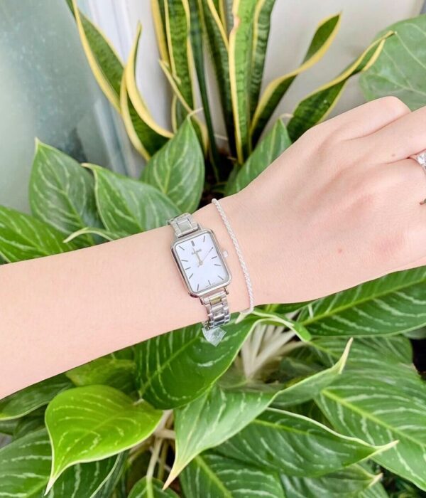 Đồng hồ Casio LTP-V009D-7EUDF Nữ máy Pin (Quartz) Dây Inox (Thép Không Gỉ) mặt Vuông chính hãng