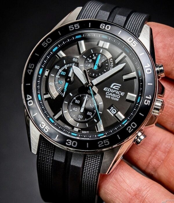 Đồng hồ Casio EFV-550P-1AVUDF Nam máy Pin (Quartz) Dây Cao Su (Nhựa) mặt Tròn chính hãng