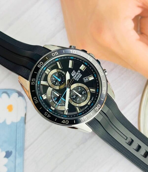Đồng hồ Casio EFV-550P-1AVUDF Nam máy Pin (Quartz) Dây Cao Su (Nhựa) mặt Tròn chính hãng