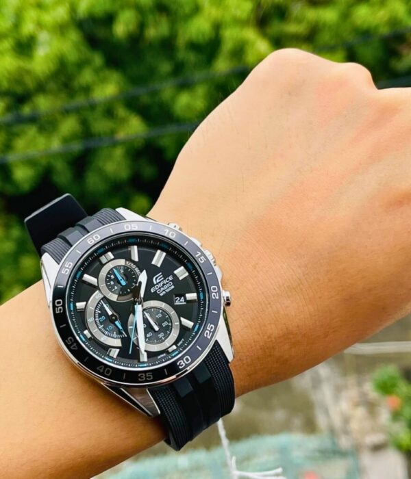 Đồng hồ Casio EFV-550P-1AVUDF Nam máy Pin (Quartz) Dây Cao Su (Nhựa) mặt Tròn chính hãng