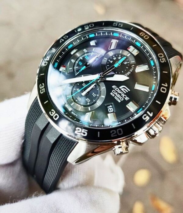 Đồng hồ Casio EFV-550P-1AVUDF Nam máy Pin (Quartz) Dây Cao Su (Nhựa) mặt Tròn chính hãng