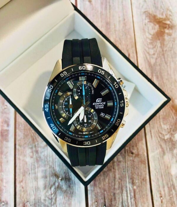 Đồng hồ Casio EFV-550P-1AVUDF Nam máy Pin (Quartz) Dây Cao Su (Nhựa) mặt Tròn chính hãng