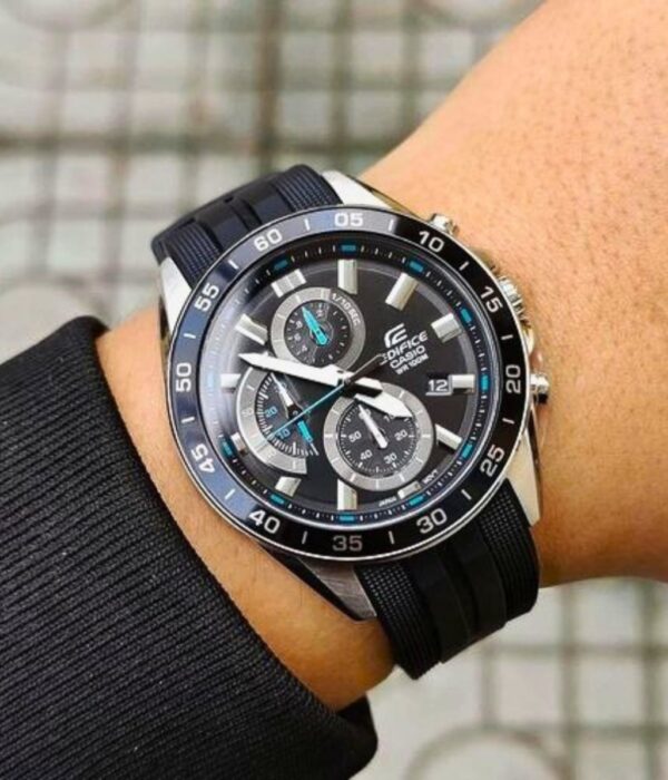 Đồng hồ Casio EFV-550P-1AVUDF Nam máy Pin (Quartz) Dây Cao Su (Nhựa) mặt Tròn chính hãng