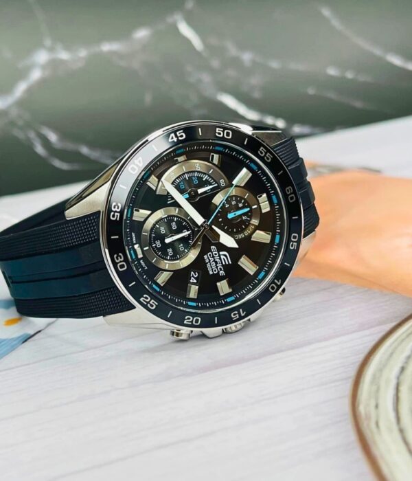 Đồng hồ Casio EFV-550P-1AVUDF Nam máy Pin (Quartz) Dây Cao Su (Nhựa) mặt Tròn chính hãng