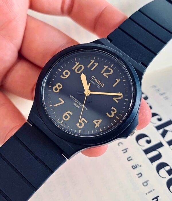 Đồng hồ Casio MW-240-1B2VDF Nam máy Pin (Quartz) Dây Cao Su (Nhựa) mặt Tròn chính hãng